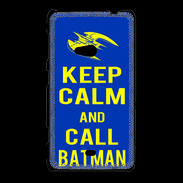 Coque Nokia Lumia 625 Keep Calm Batman Bleu