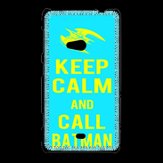 Coque Nokia Lumia 625 Keep Calm Batman Cyan