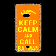 Coque Nokia Lumia 625 Keep Calm Call Batman Orange
