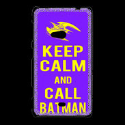 Coque Nokia Lumia 625 Keep Calm Call Batman Violet