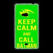 Coque Nokia Lumia 625 Keep Calm Call Batman Vert