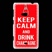 Coque Nokia Lumia 625 Keep Calm Drink champagne Rouge