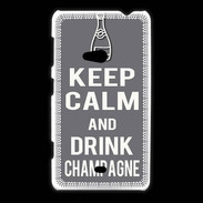 Coque Nokia Lumia 625 Keep Calm Drink champagne Gris
