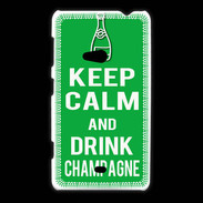 Coque Nokia Lumia 625 Keep Calm Drink champagne Vert