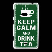Coque Nokia Lumia 625 Keep Calm Drink Tea Vert