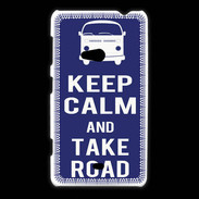 Coque Nokia Lumia 625 Keep Calm Take road Bleu