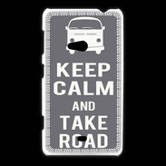 Coque Nokia Lumia 625 Keep Calm Take Road Gris