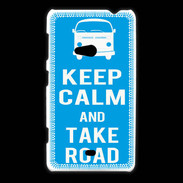 Coque Nokia Lumia 625 Keep Calm Take Road Cyan