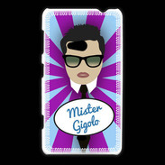 Coque Nokia Lumia 625 Mister Gigolo Brun