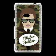 Coque Nokia Lumia 625 Mister Soldier Chatain