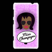 Coque Nokia Lumia 625 Miss Champagne Black