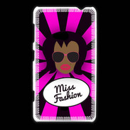 Coque Nokia Lumia 625 Miss Fashion Black