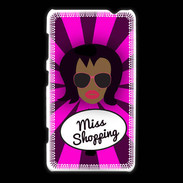Coque Nokia Lumia 625 Miss Shopping Black