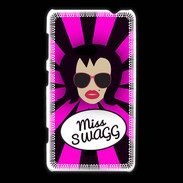 Coque Nokia Lumia 625 Miss Swag Brune
