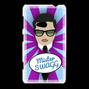 Coque Nokia Lumia 625 Mister Swag Brun