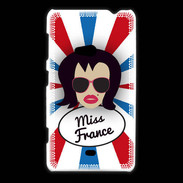 Coque Nokia Lumia 625 Miss France Brune