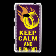 Coque Nokia Lumia 625 Keep Calm and Burn Out violet