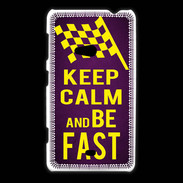 Coque Nokia Lumia 625 Keep Calm and Be Fast Violet