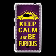 Coque Nokia Lumia 625 Keep Calm and Be Furious Violet