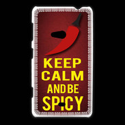 Coque Nokia Lumia 625 Keep Calm and Be Spicy Rouge