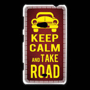 Coque Nokia Lumia 625 Keep Calm and Take o road 2 Rouge