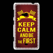 Coque Nokia Lumia 625 Keep Calm and Be the First Rouge