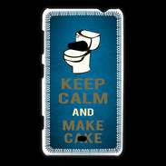Coque Nokia Lumia 625 Keep Calm and Make cake Bleu