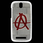 Coque HTC One SV Anarchie Mur ZG