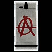 Coque Sony Xperia U Anarchie Mur ZG