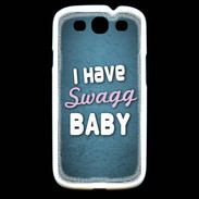 Coque Samsung Galaxy S3 I have Swag bleu ZG