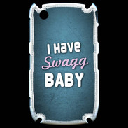 Coque Blackberry 8520 I have Swag bleu ZG