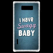 Coque LG Optimus L7 I have Swag bleu ZG