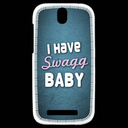 Coque HTC One SV I have Swag bleu ZG