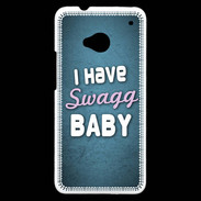 Coque HTC One I have Swag bleu ZG