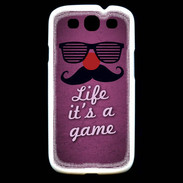 Coque Samsung Galaxy S3 Life It's a game Rose ZG