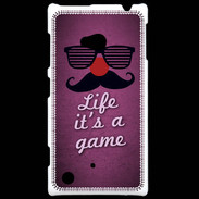 Coque Nokia Lumia 720 Life It's a game Rose ZG