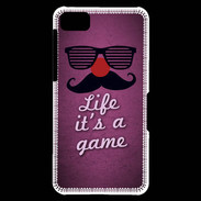 Coque Blackberry Z10 Life It's a game Rose ZG