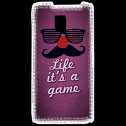 Coque LG P990 Life It's a game Rose ZG
