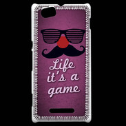 Coque Sony Xperia M Life It's a game Rose ZG
