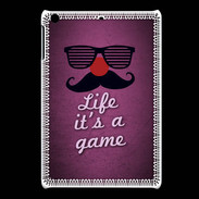 Coque iPadMini Life It's a game Rose ZG