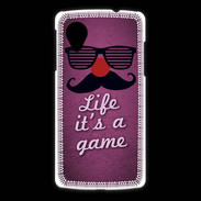 Coque LG Nexus 5 Life It's a game Rose ZG