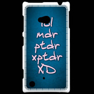 Coque Nokia Lumia 720 LOL MDR bleu ZG