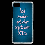 Coque Blackberry Z10 LOL MDR bleu ZG