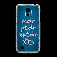 Coque Samsung Galaxy S4mini LOL MDR bleu ZG