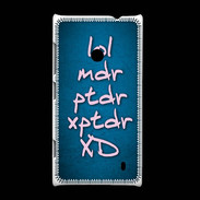 Coque Nokia Lumia 520 LOL MDR bleu ZG