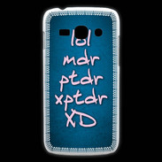 Coque Samsung Galaxy Ace3 LOL MDR bleu ZG