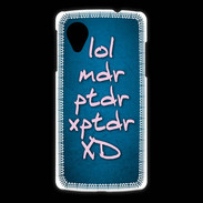 Coque LG Nexus 5 LOL MDR bleu ZG