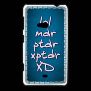 Coque Nokia Lumia 625 LOL MDR bleu ZG