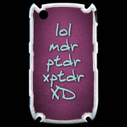 Coque Blackberry 8520 LOL MDR Rose ZG