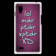 Coque LG Optimus L9 LOL MDR Rose ZG